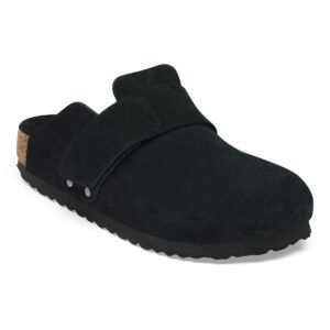 Loma Shearling Suede Leather - Black